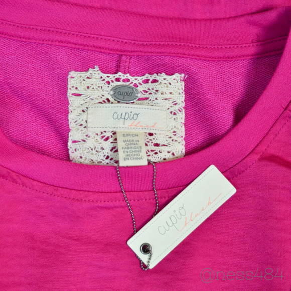 NWT Women's Cupio Blush Pink T-Shirt Size S - Picture 4 of 4